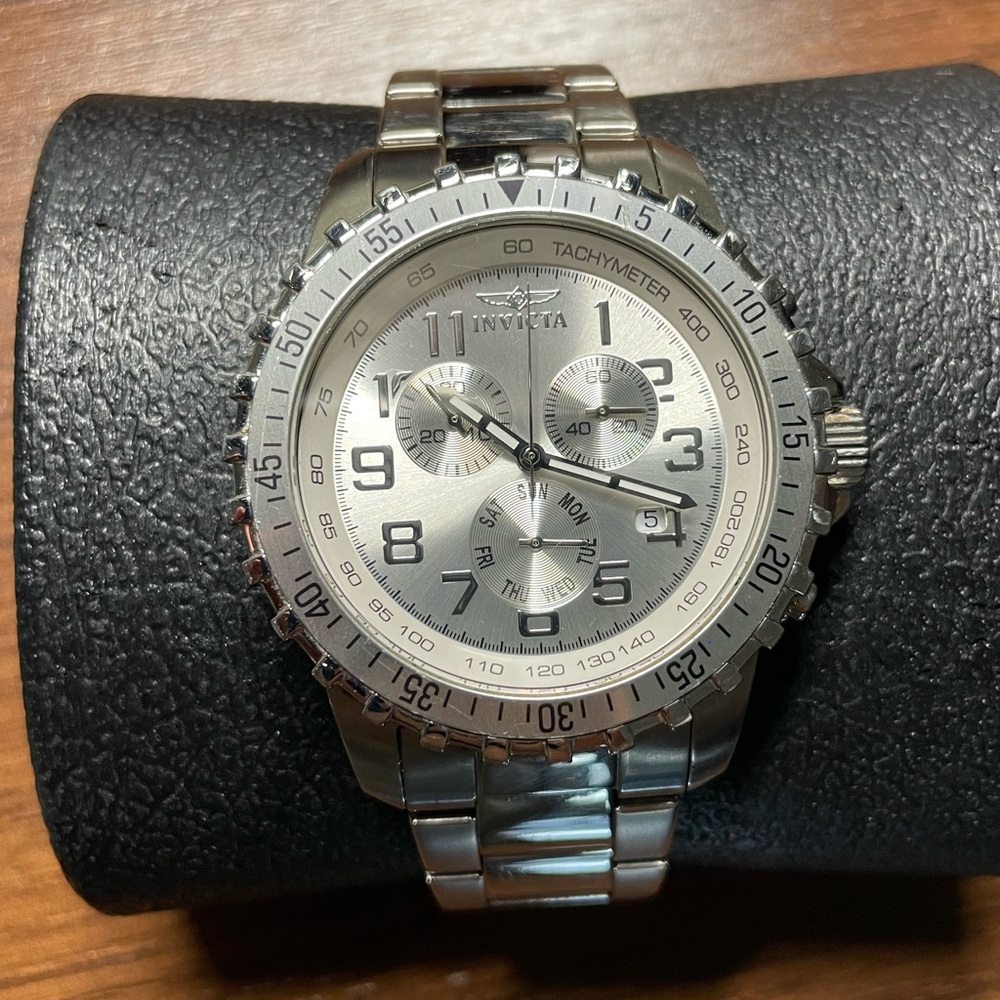 Invicta Tritnine Silver Men’s Watch